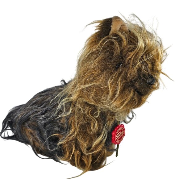 Hermann Teddy Original Shaggy Yorkie Dog Plush Figurine Yorkshire Terrier - Picture 1 of 8